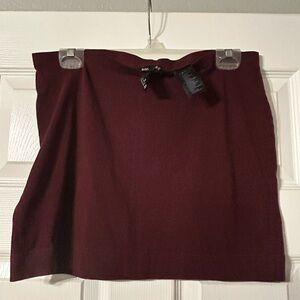H&M Deep Red Mini Skirt
